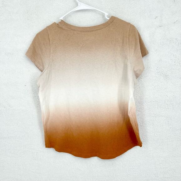 Madewell Women’s Dip-Dye (Re)sourced Cotton Ombre Short Sleeve Swoop Tee Small - Picture 6 of 6